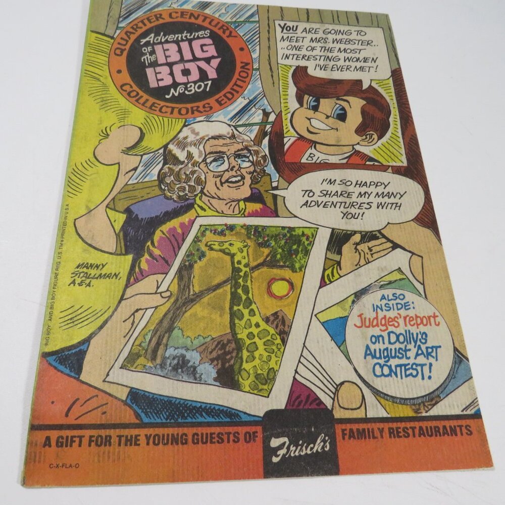 Big Boy 1982 Frisch's Comic Book no 307 Adventures of the Big Boy Graphic Novel